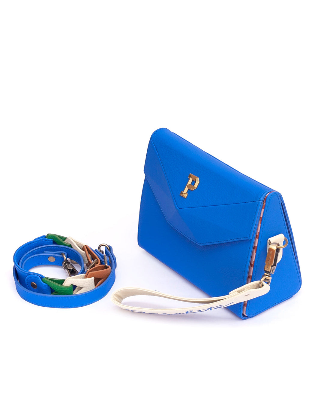 Cartera estructurada mediana para mujer en variedad de colores con accesorio extraíbles en PVC