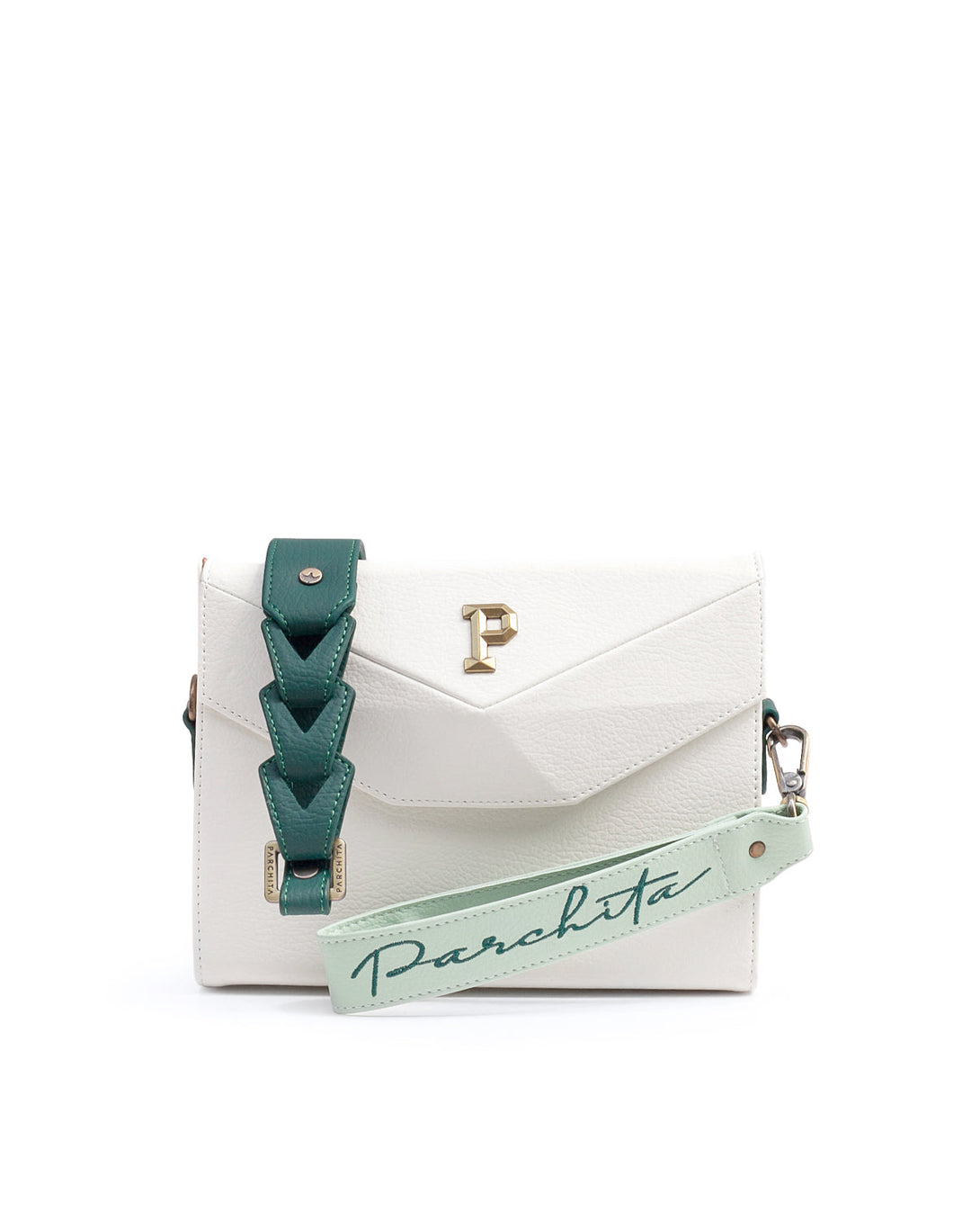 Cartera estructurada mediana para mujer en variedad de colores con accesorio extraíbles en PVC