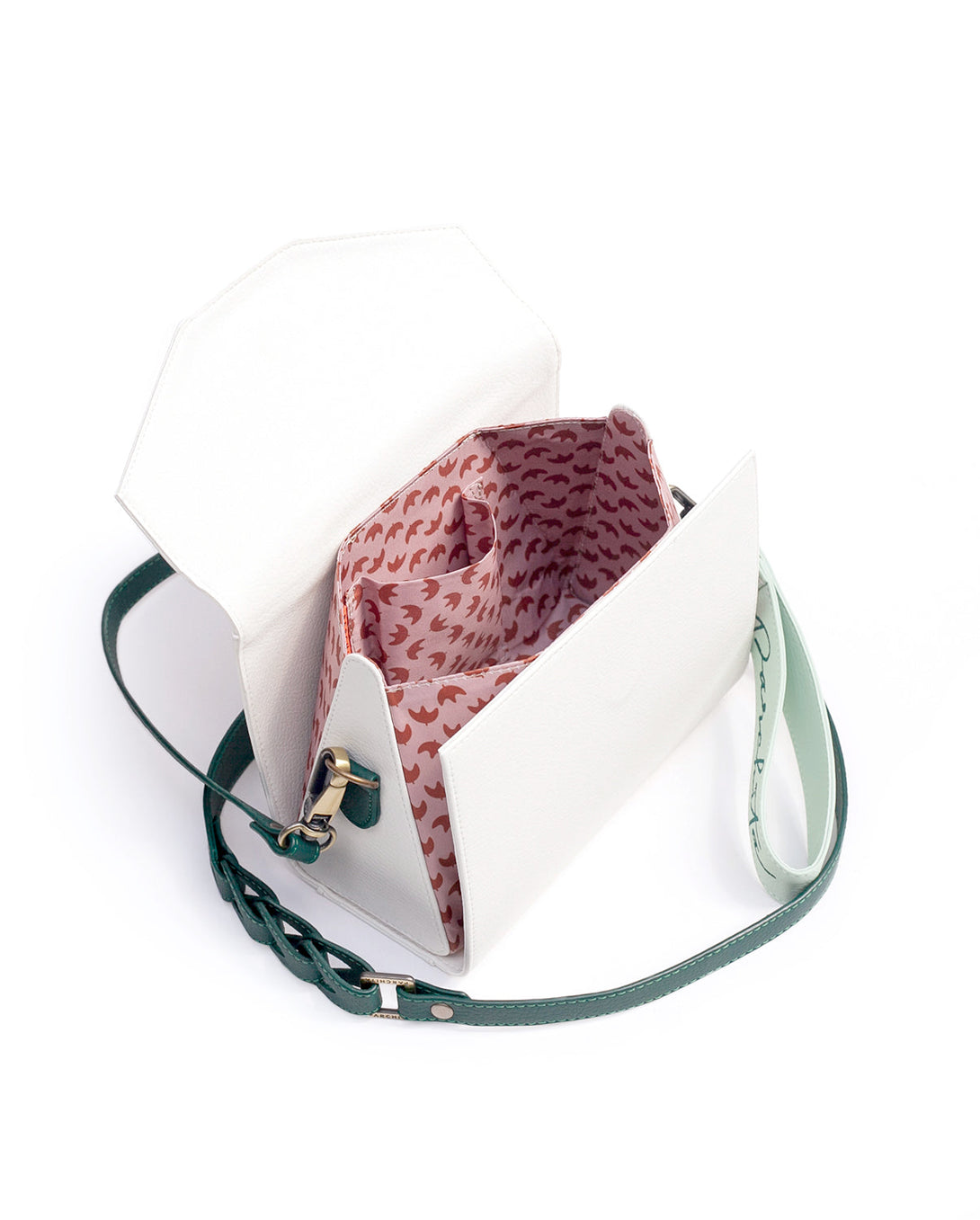 Cartera estructurada mediana para mujer en variedad de colores con accesorio extraíbles en PVC