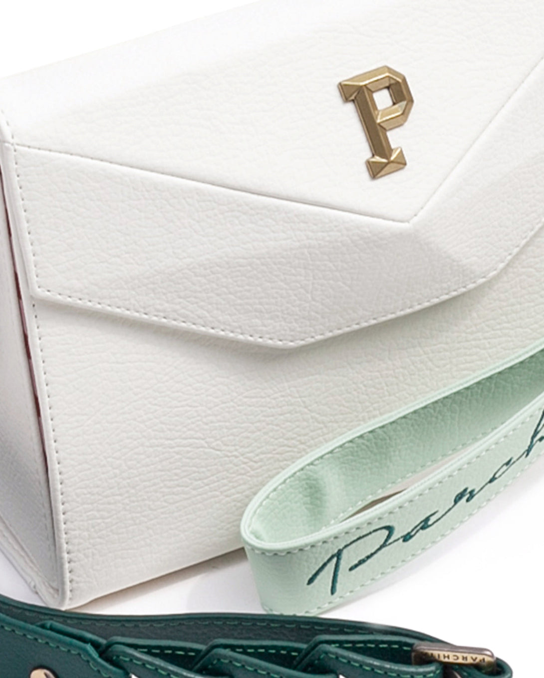 Cartera estructurada mediana para mujer en variedad de colores con accesorio extraíbles en PVC