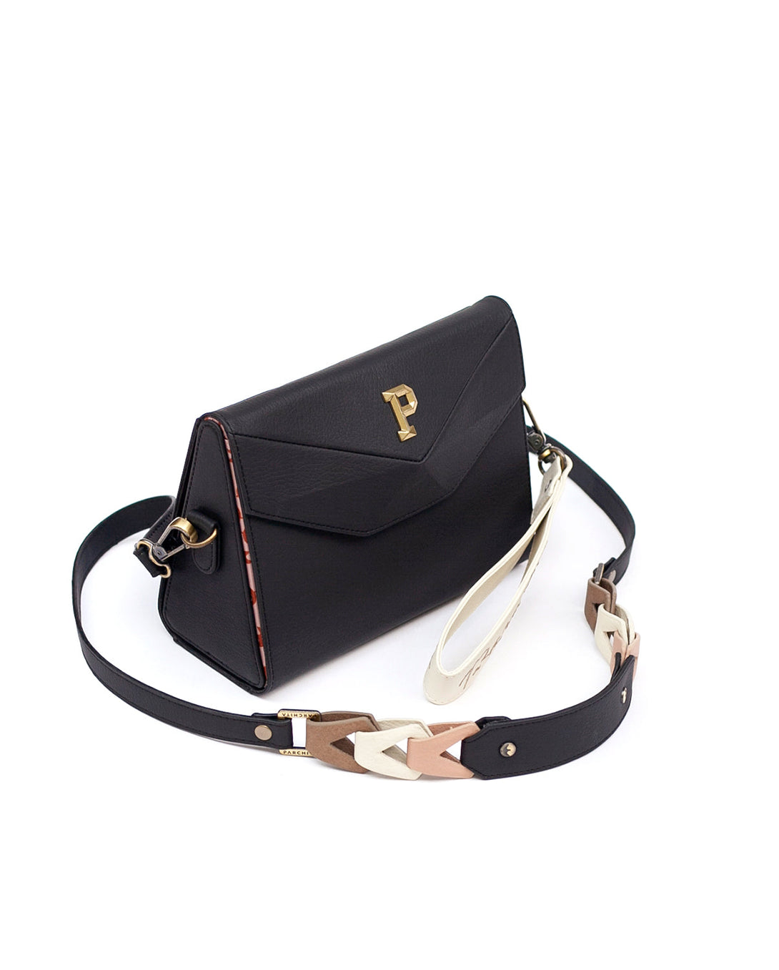 Cartera estructurada mediana para mujer en variedad de colores con accesorio extraíbles en PVC