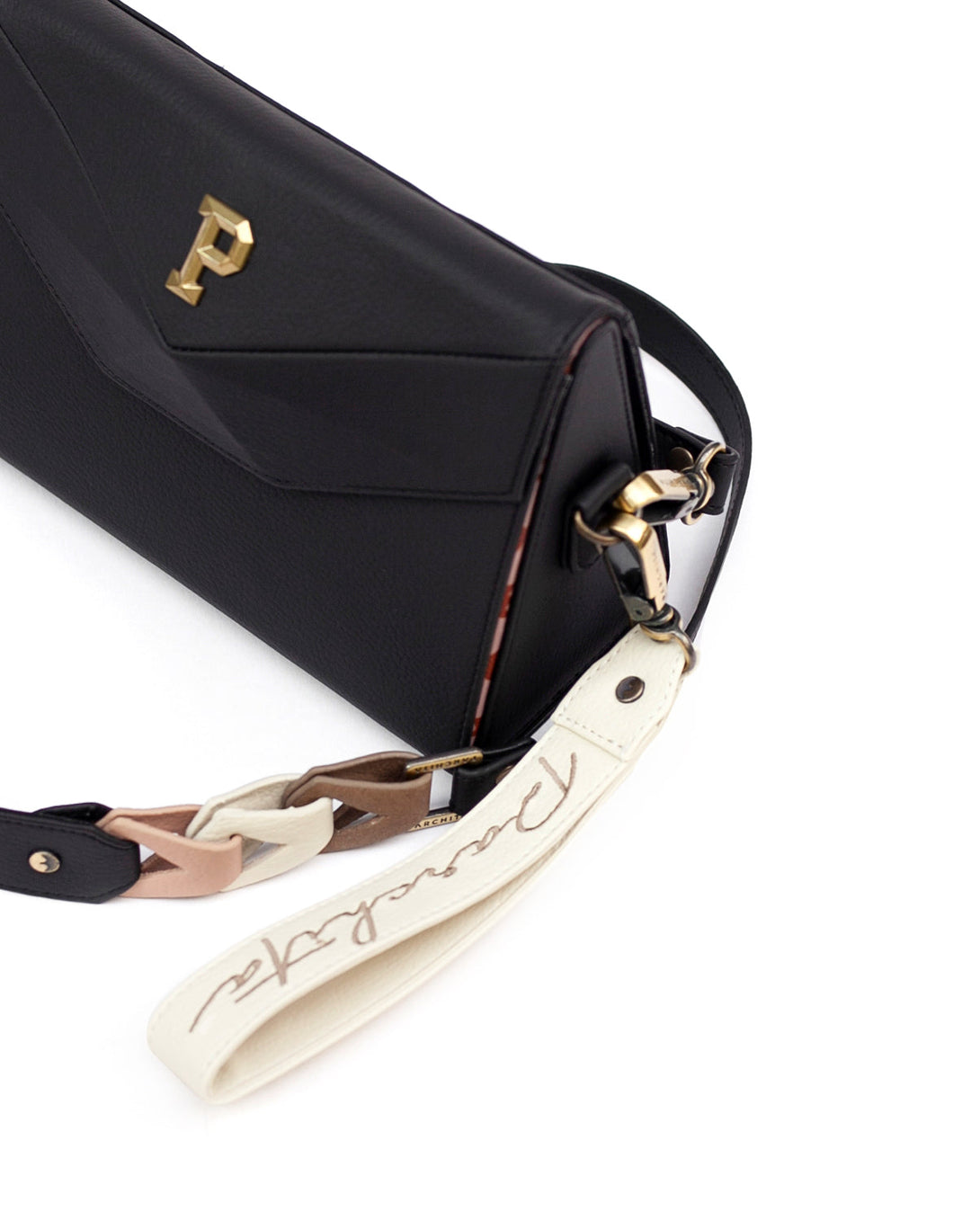 Cartera estructurada mediana para mujer en variedad de colores con accesorio extraíbles en PVC