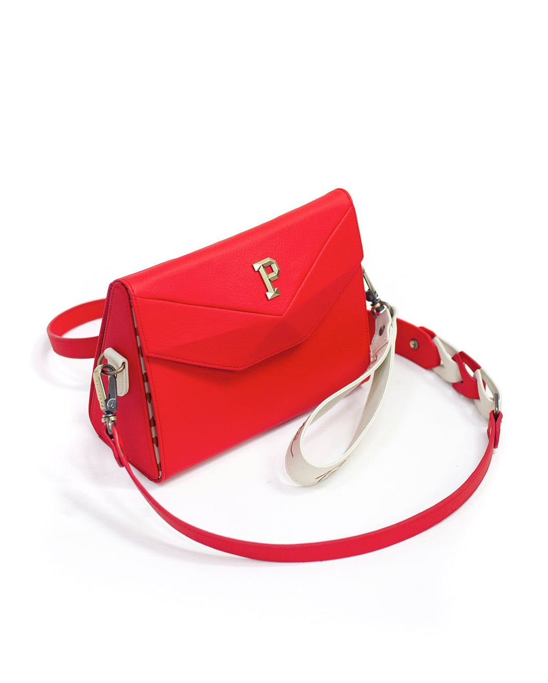 Cartera estructurada mediana para mujer en variedad de colores con accesorio extraíbles en PVC