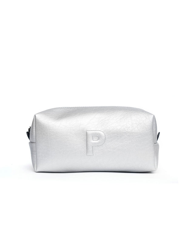 Cosmetiquera Parcha Plata Grande