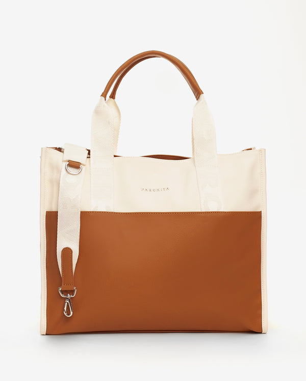 Bolso Shopping Clásico Miel